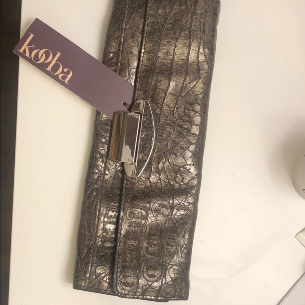 Kooba metallic clutch